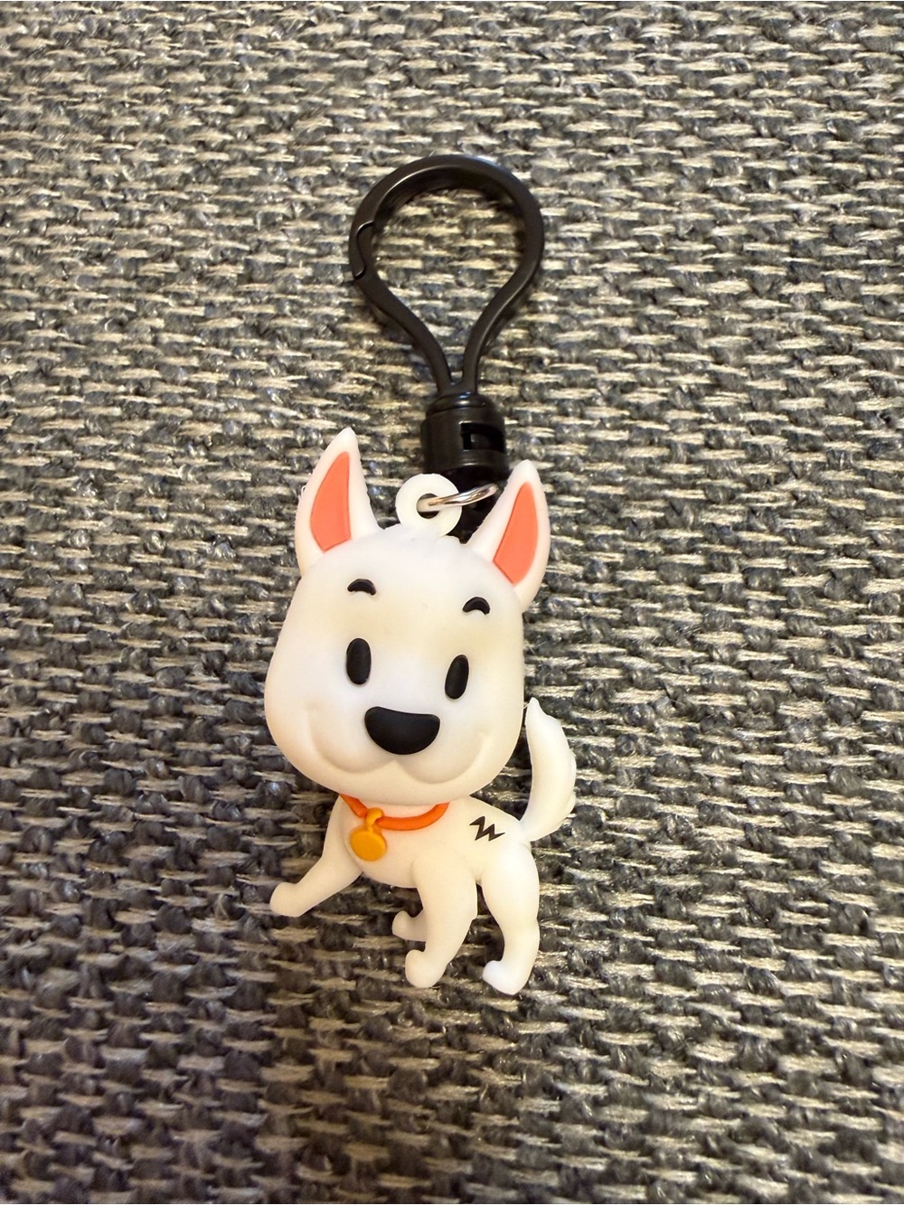Disney Bolt White Dog Character Keychain Bag Charm Collectible Toy